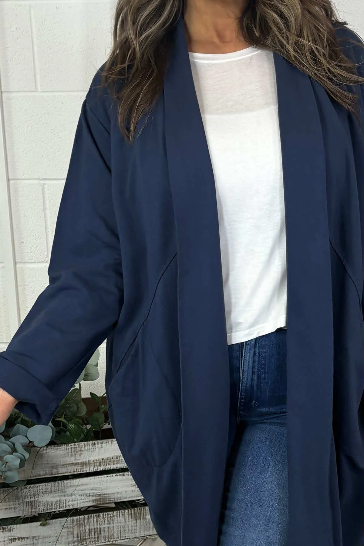 Adele Cotton Jacket Navy