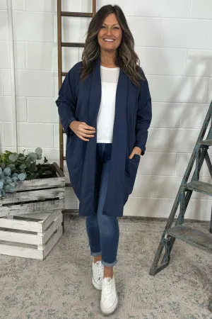 Adele Cotton Jacket Navy