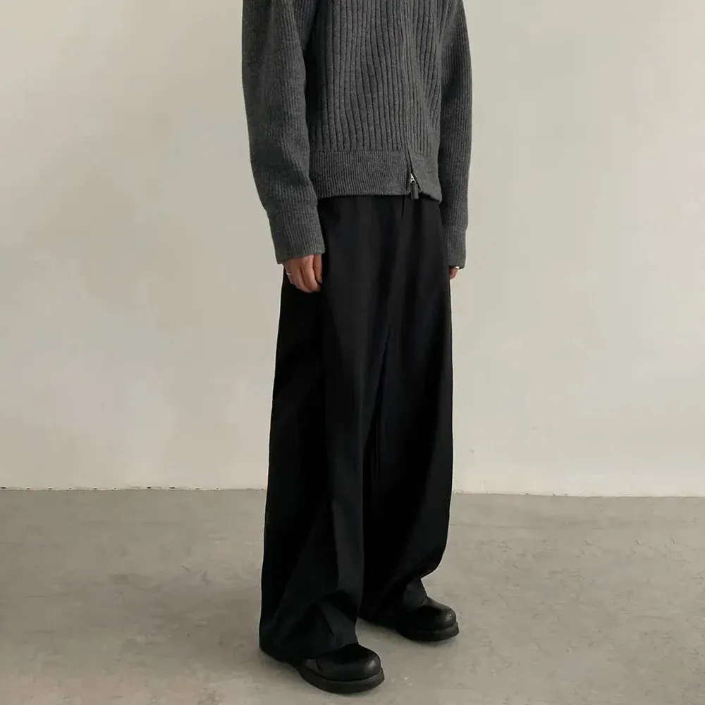 Aidase Mens Trousers Maillard Casual Business Pants Spring Autumn Office Retro British Elegant Straight Trousers Men'S Wear 2024