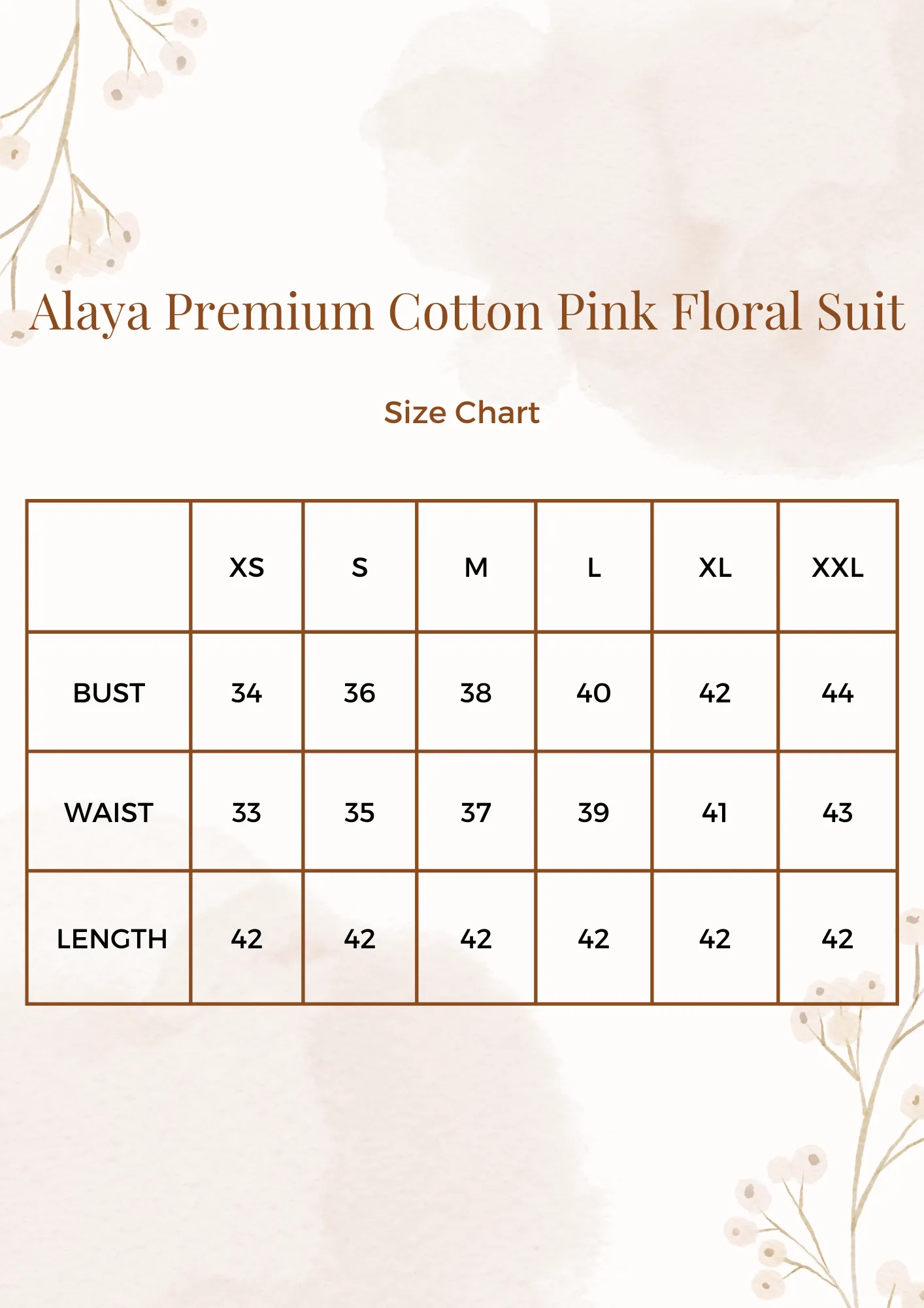Alaya Premium Cotton Pink Floral Suit Set