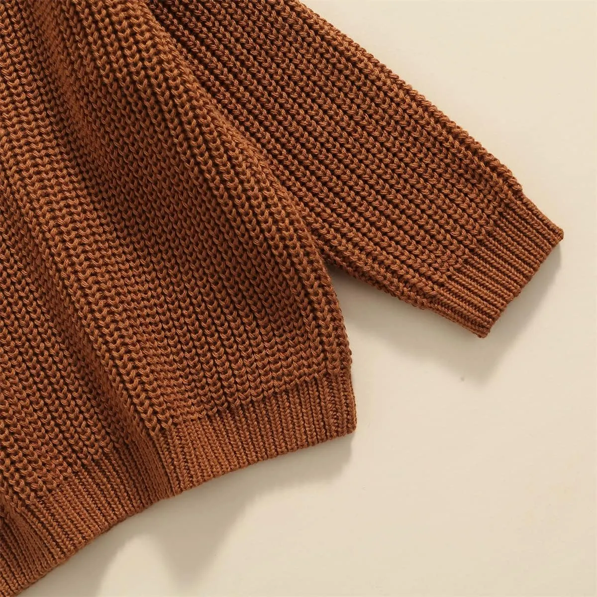 Baby Girl Boy Knit Sweater Blouse Pullover Sweatshirt Warm Crewneck Long Sleeve Tops for Infant Toddler