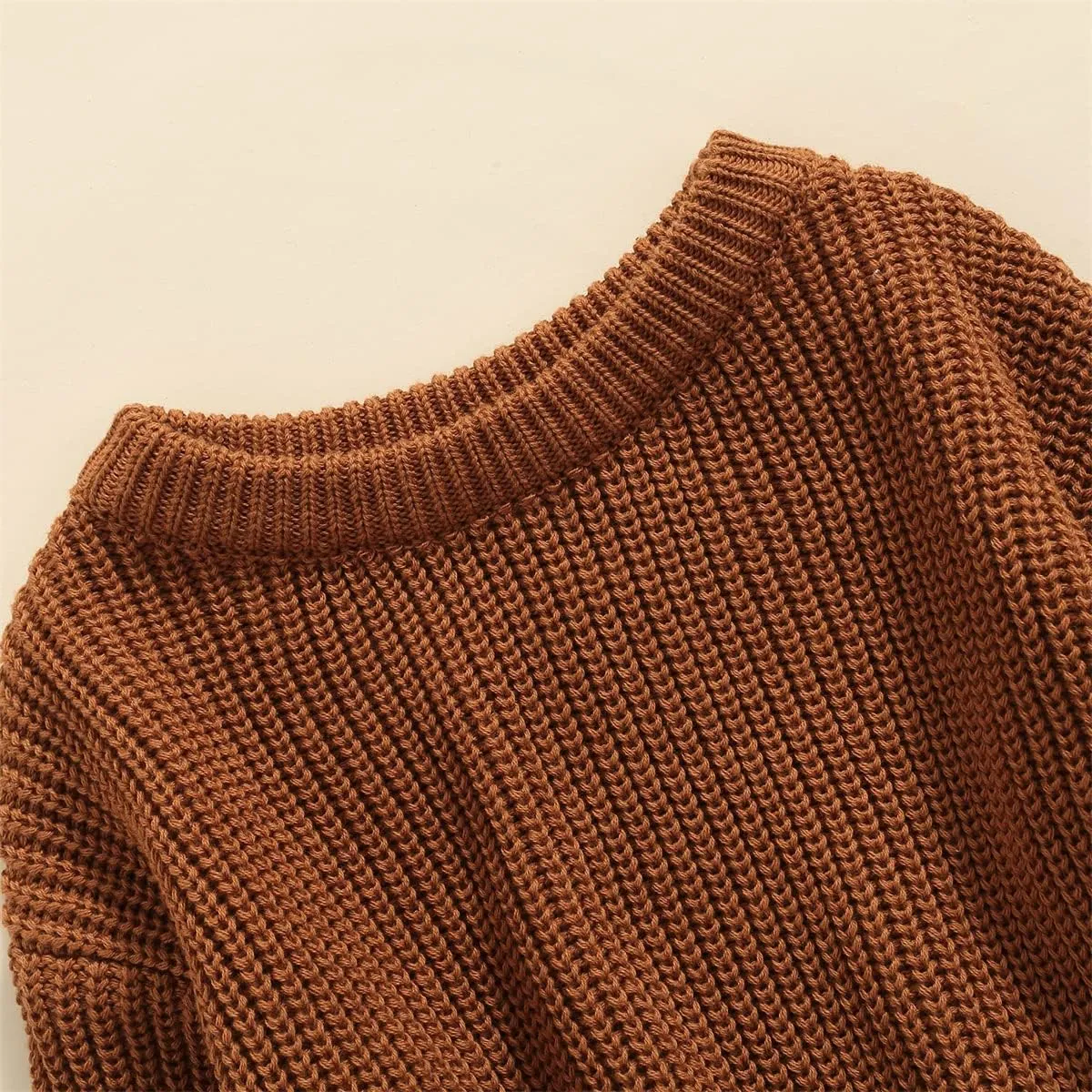 Baby Girl Boy Knit Sweater Blouse Pullover Sweatshirt Warm Crewneck Long Sleeve Tops for Infant Toddler