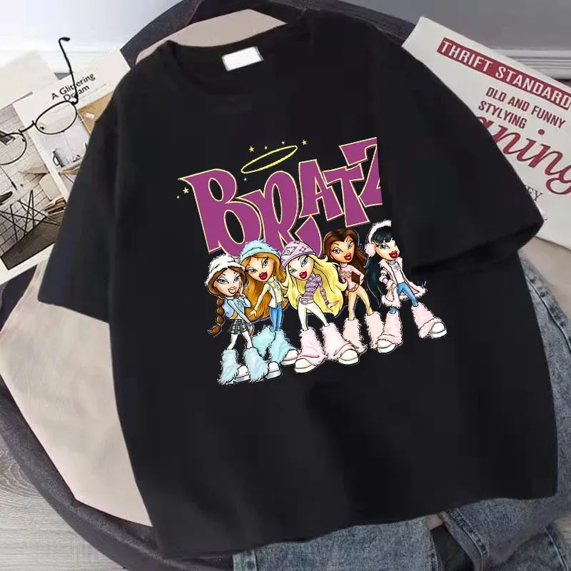 Bratz Clothes For Women T-Shirts Casual O-Neck Summer Style