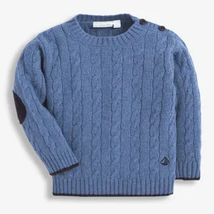 Cable Knit Jumper - Denim