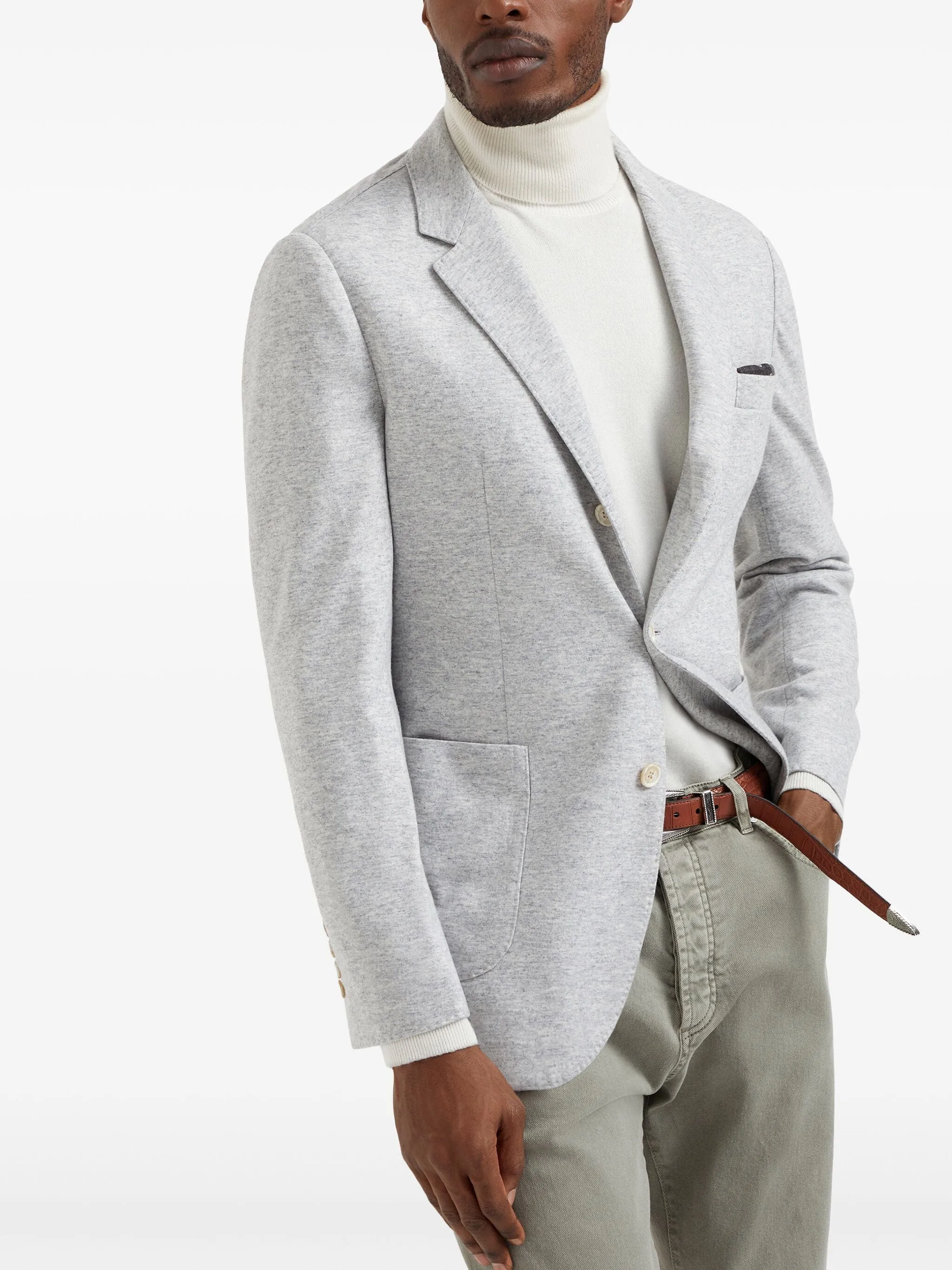 Cashmere Single-Breasted Blazer