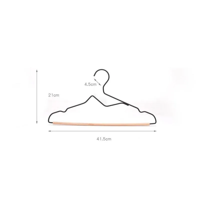 Chic Wooden Hanger Set with Wide Shoulders for Stylish Closet Storage