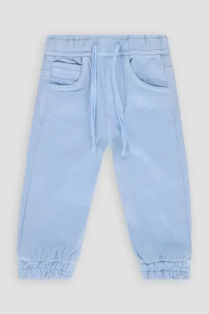 Chino Jogger Pant For Baby Boy - Light Blue