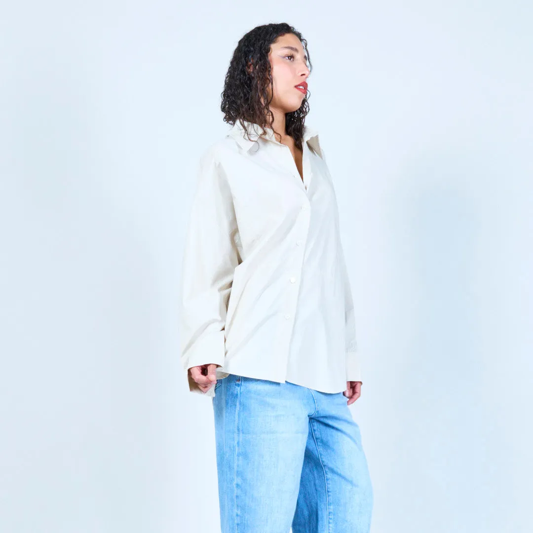 Classic oversized button-up shirt wholesale