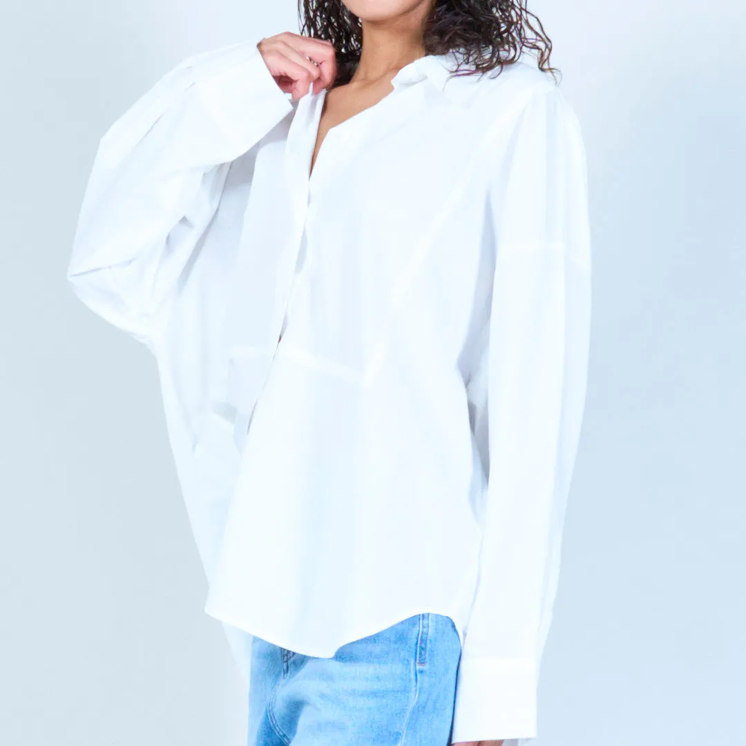 Classic oversized button-up shirt wholesale