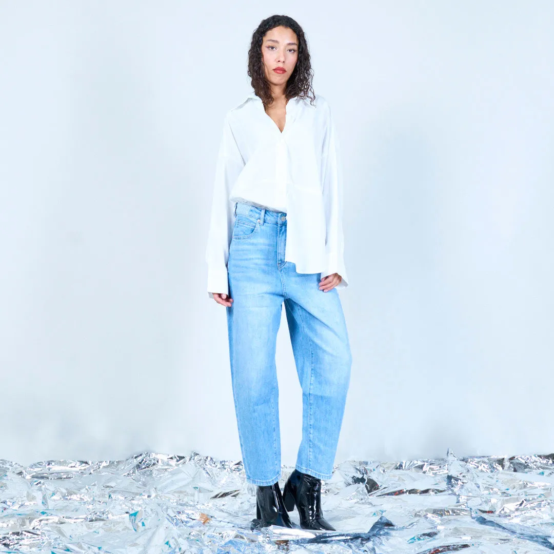 Classic oversized button-up shirt wholesale