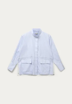 Clea-BL Over Shirt - Light Blue