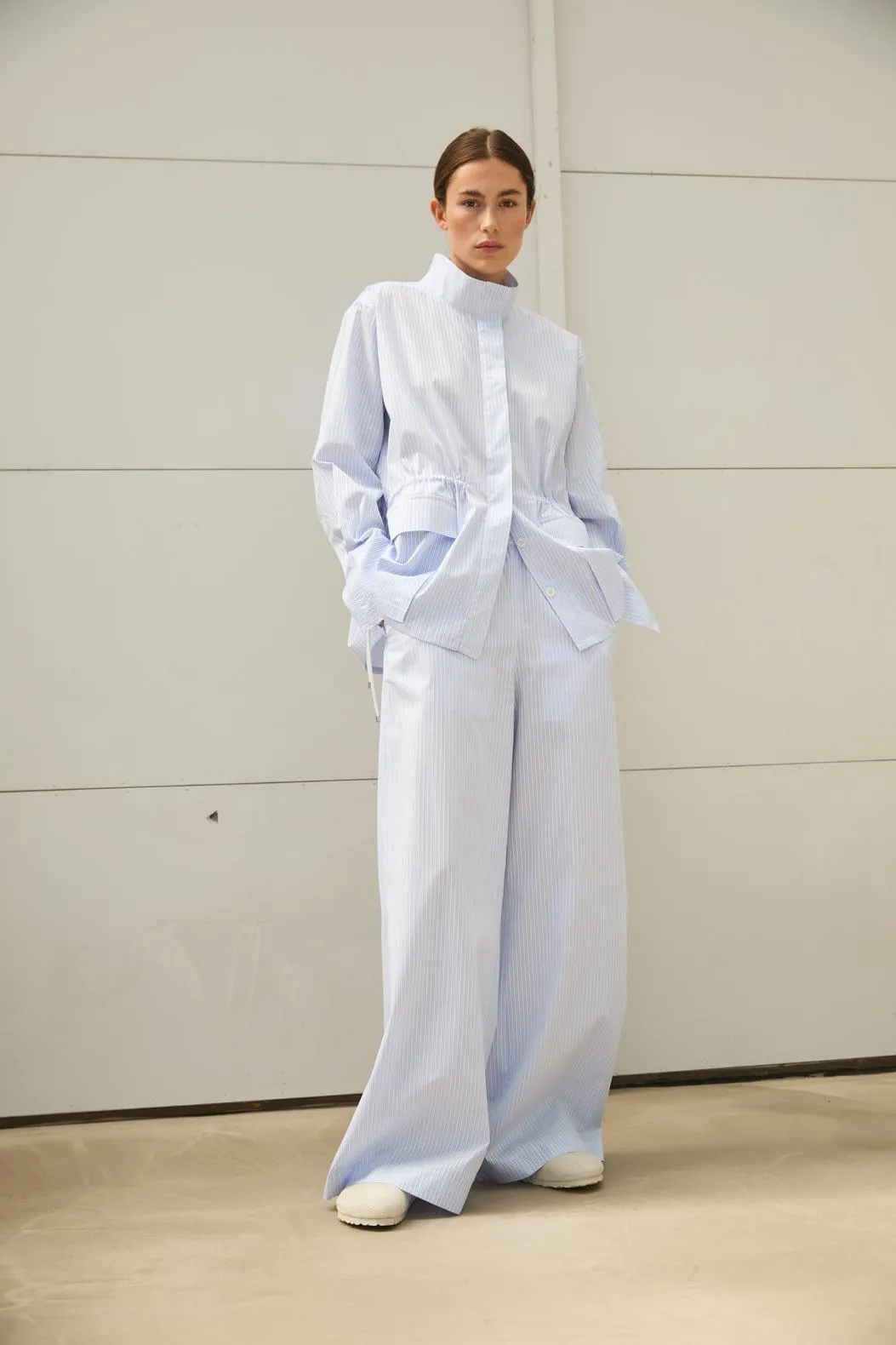 Clea-BL Over Shirt - Light Blue