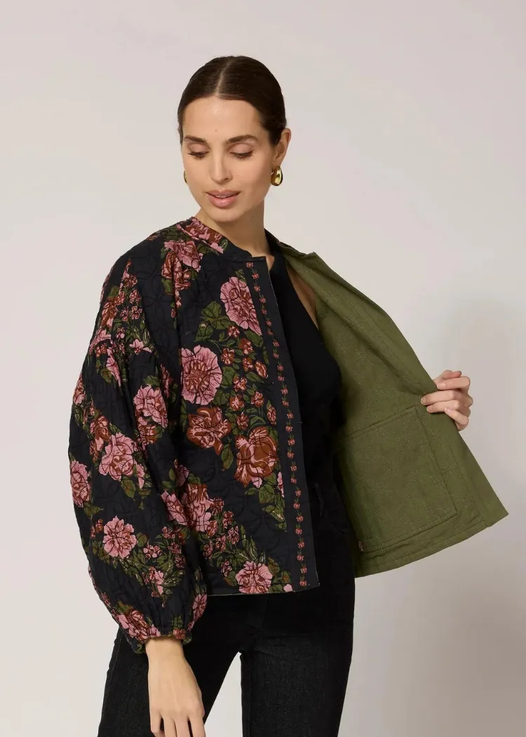 Cleobella Bobbi Reversible Jacket- Army Green