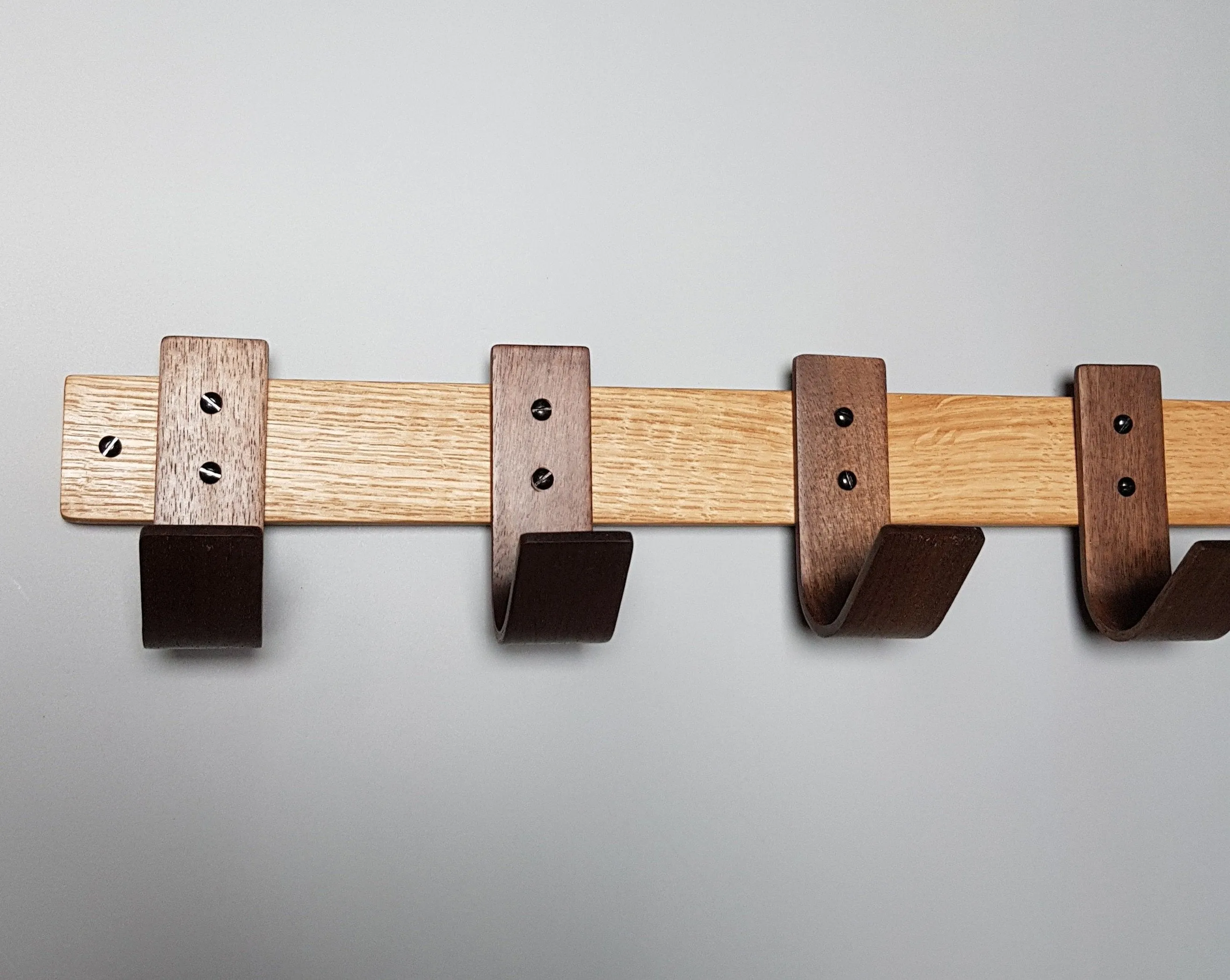 Designer Coat Rack - Oak Walnut