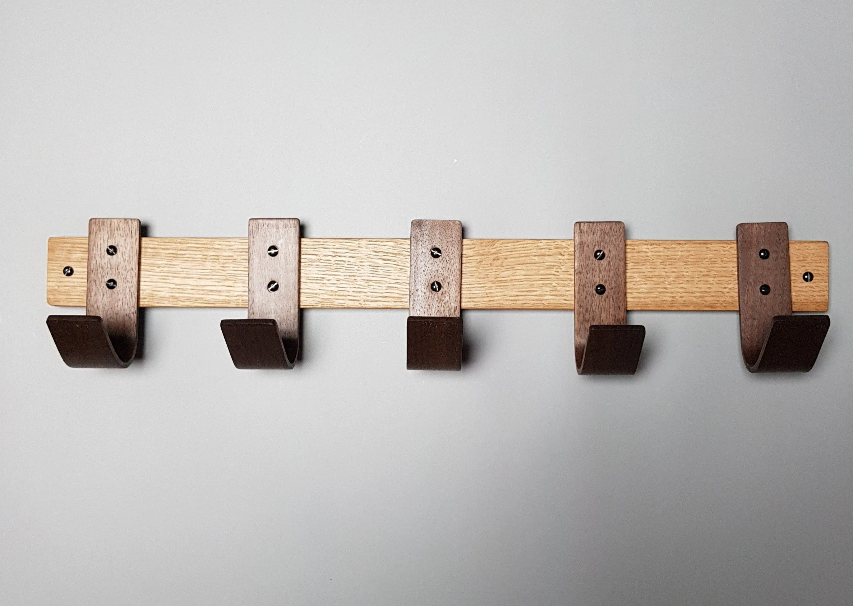 Designer Coat Rack - Oak Walnut