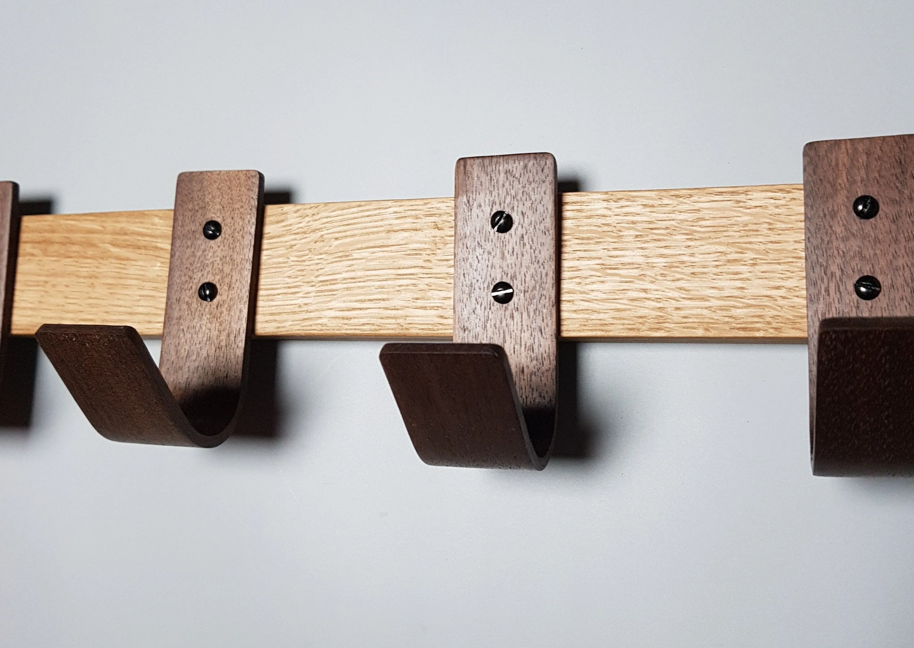 Designer Coat Rack - Oak Walnut
