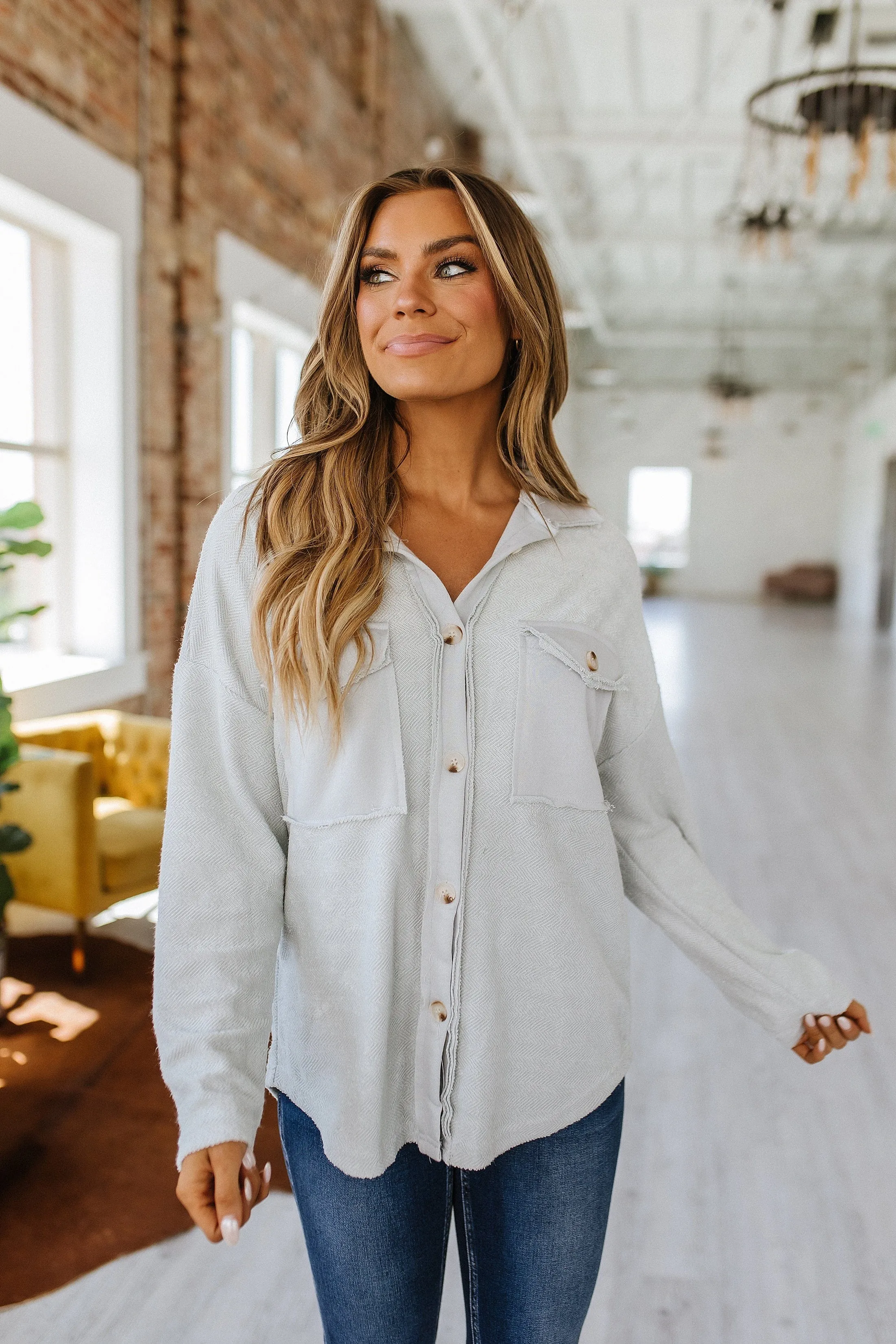 Elodie Button Up Shirt Jacket | DROPSHIP
