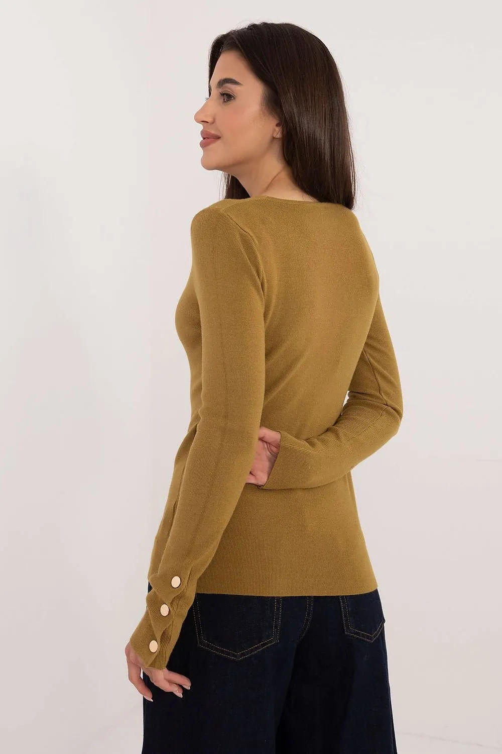 Everyday Elegance Buttoned Sweater
