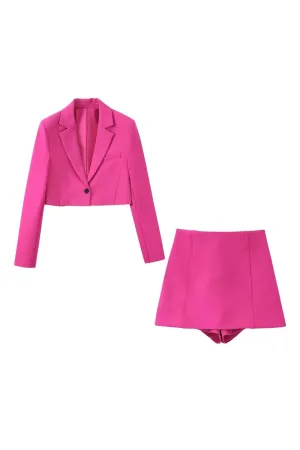 ‘Faina’ Blazer Jacket & Mini Skirt (Sold Separately)