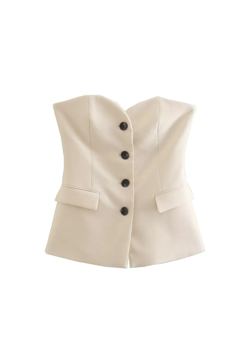 ’Gerda‘ Strapless Top & Split Straight Leg Pants (Sold Separately)
