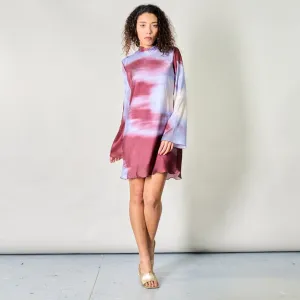 Gradient long sleeve midi dress wholesale