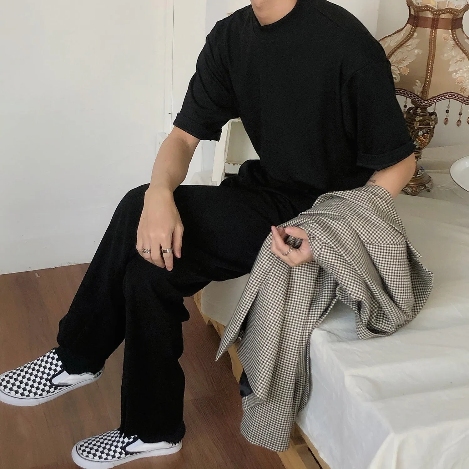 [Korean Style] Camise Turtleneck 1/2 T-Shirts