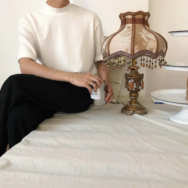 [Korean Style] Camise Turtleneck 1/2 T-Shirts