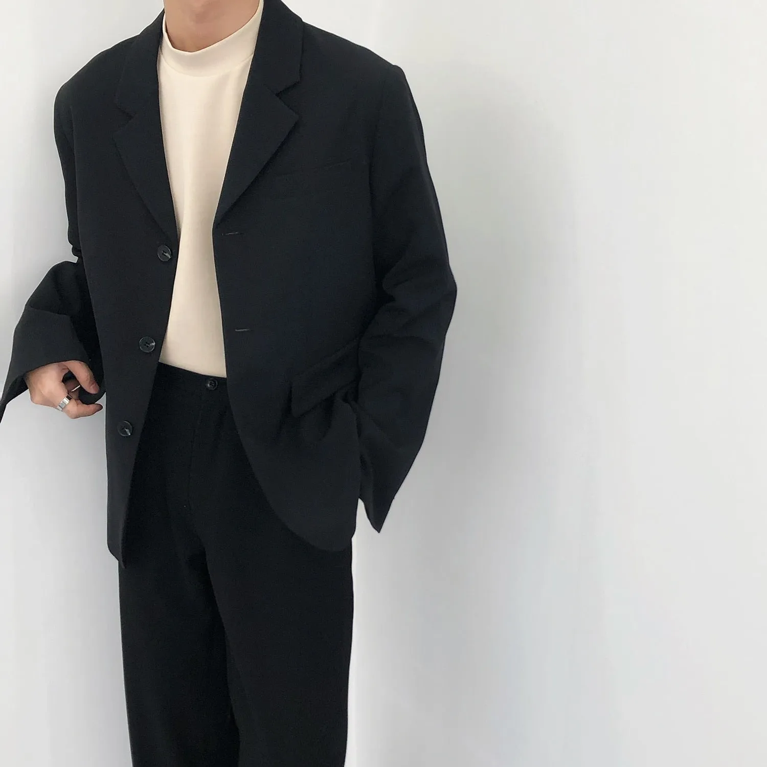 [Korean Style] Camise Turtleneck 1/2 T-Shirts