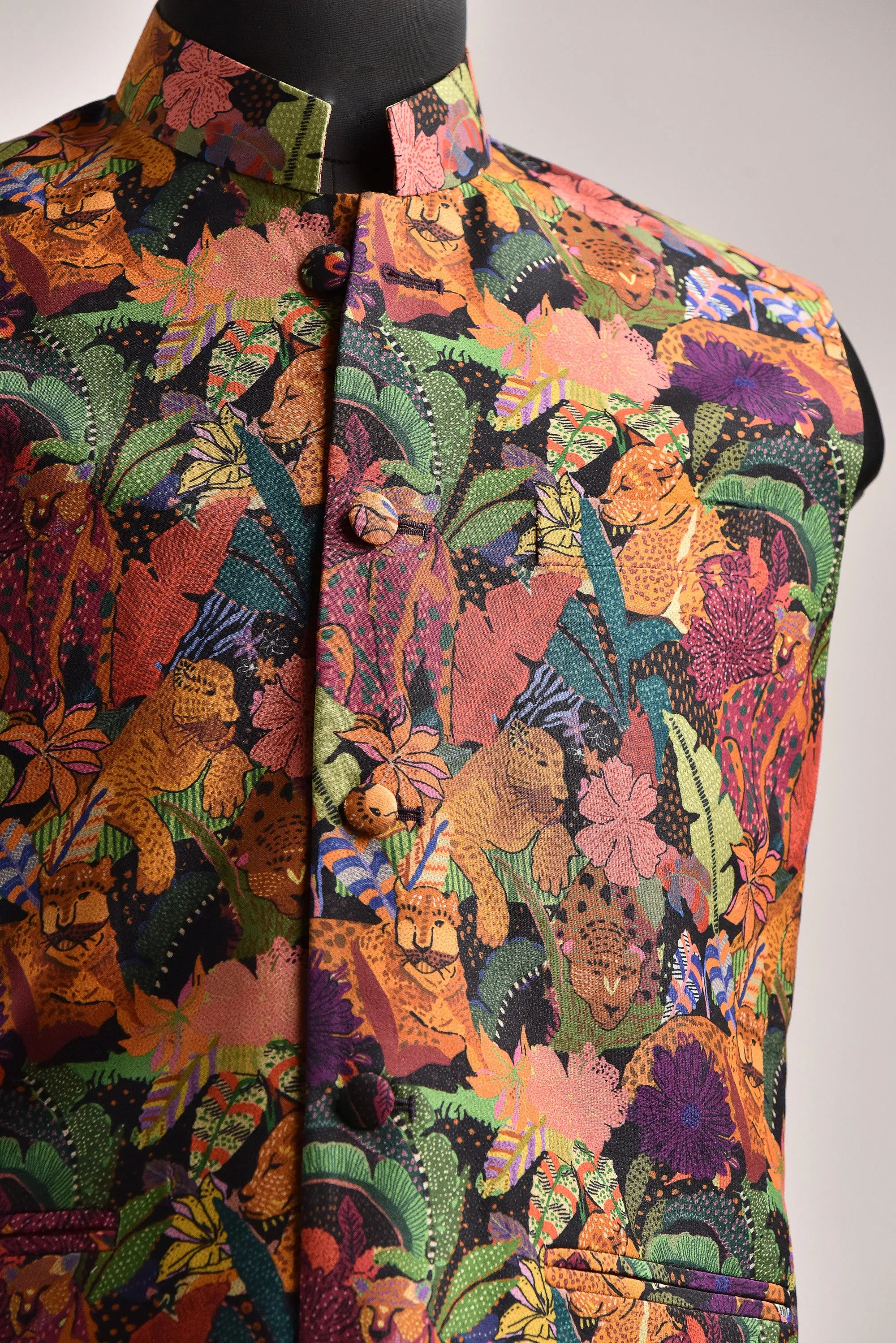 Leopard Multicolor Floral - Russian Silk - Bandi