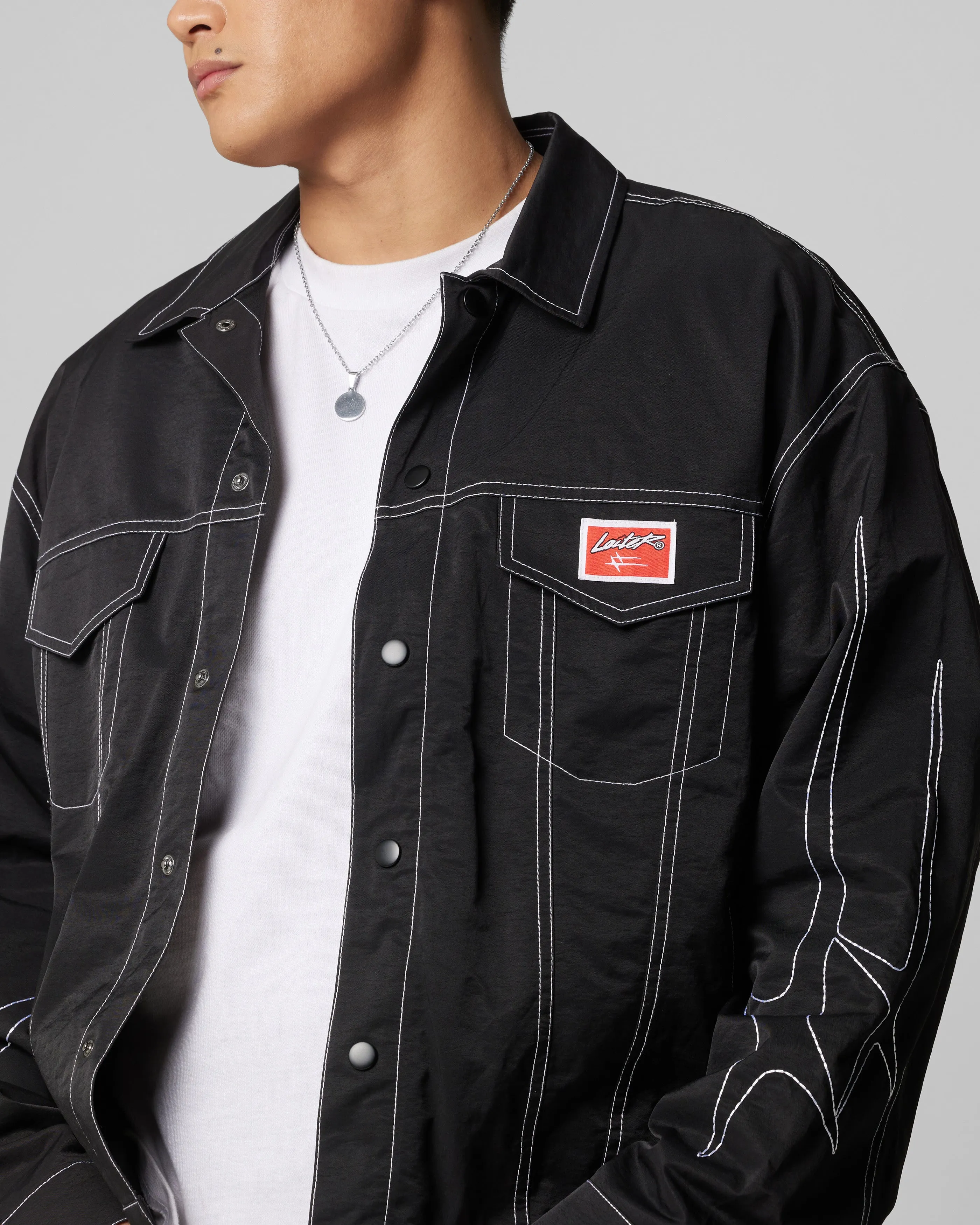 Loiter Galaxy Contrast Jacket Black