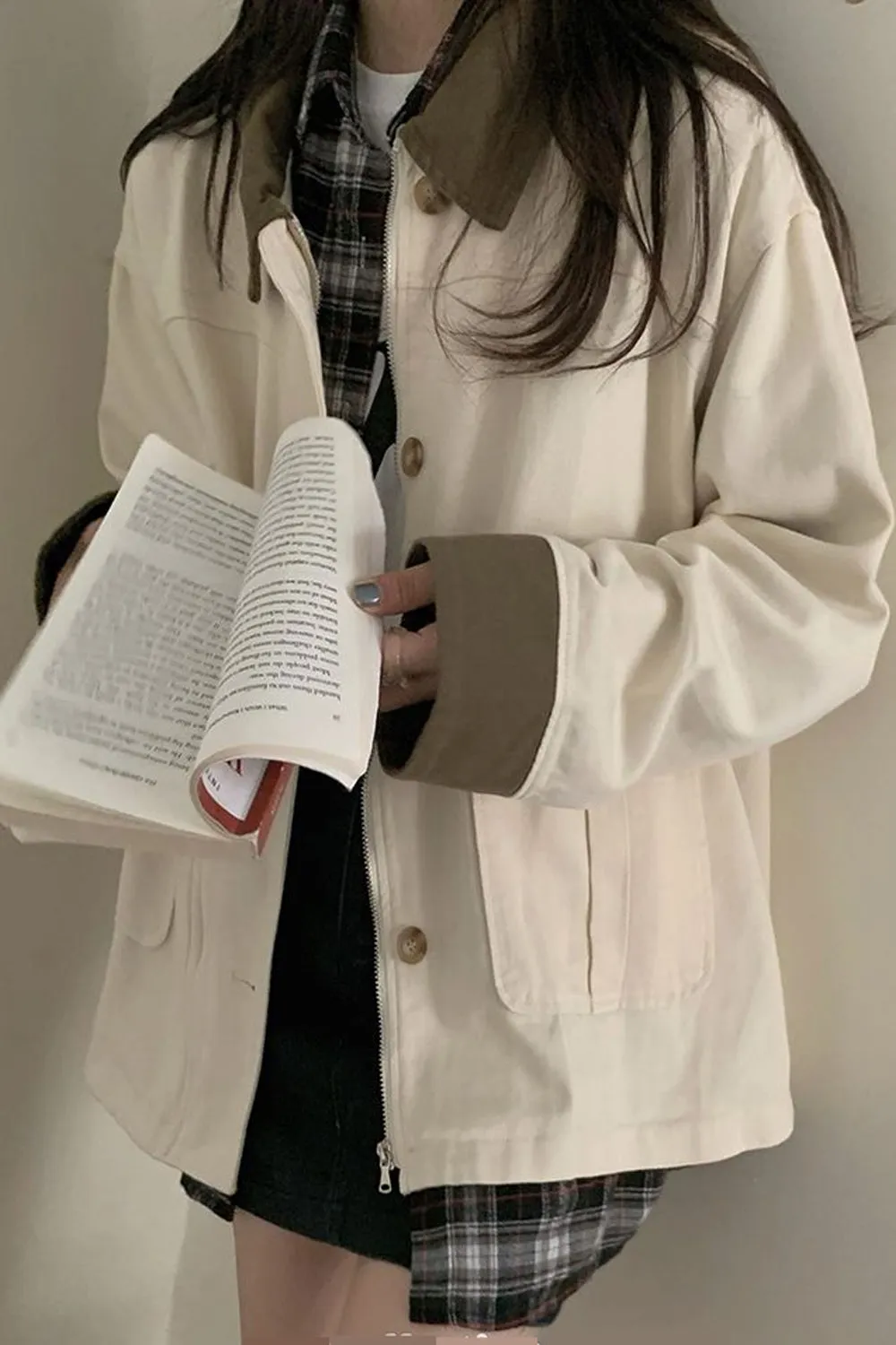 Long Sleeve Retro Style Collar Jackets