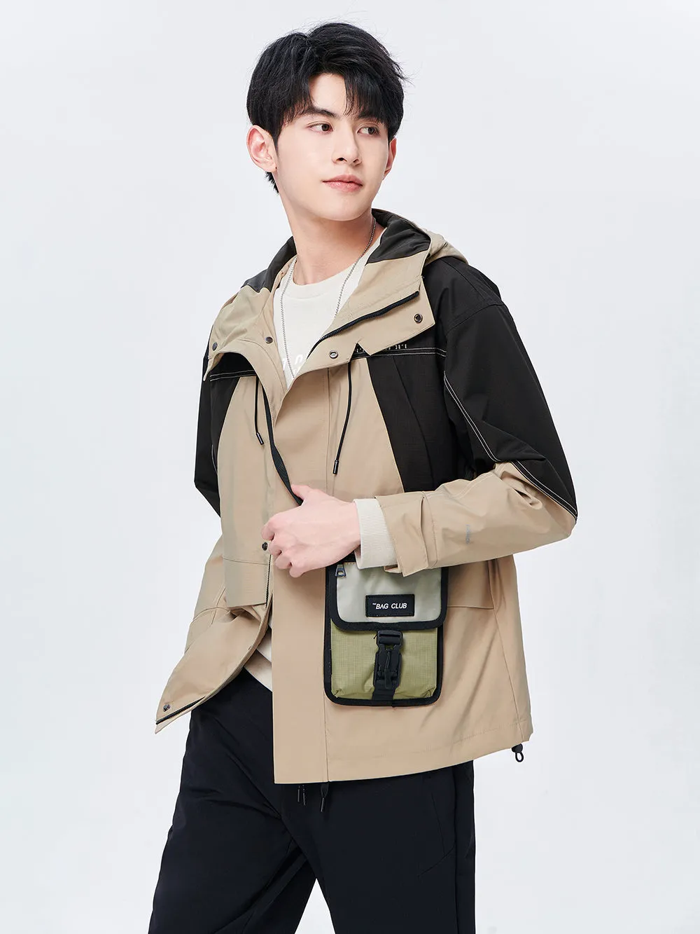 Men Stitching Three-Proof Casual Clothes