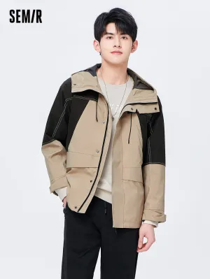Men Stitching Three-Proof Casual Clothes