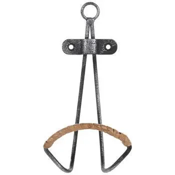 Mid Century Distressed Metal Wall Hook, Single Organizer, Hat Rack, Towel Hook
