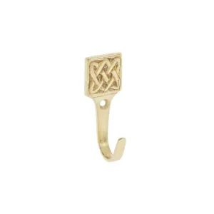 Modern Brass Metal Hooks, Single Organizer, Hat Rack, Towel Hook - Brass