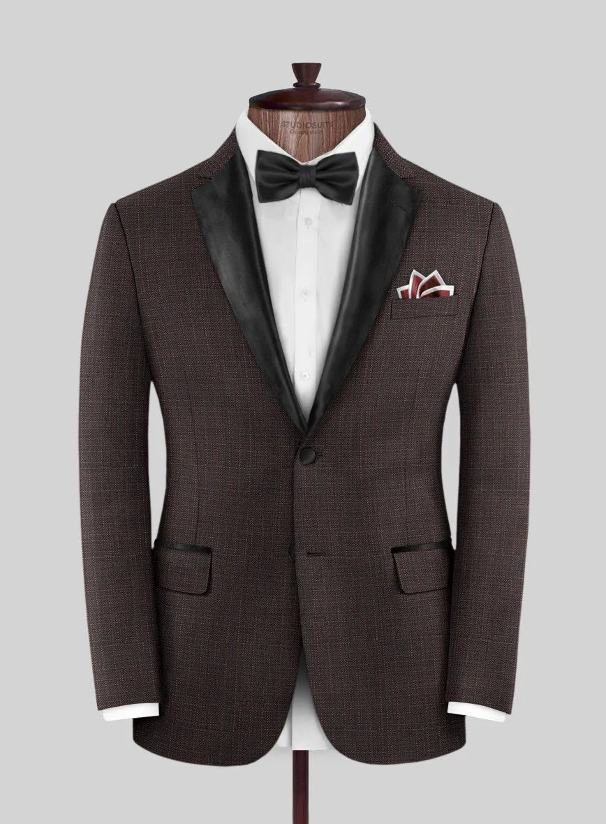 Napolean Bob Weave Rust Wool Tuxedo Jacket