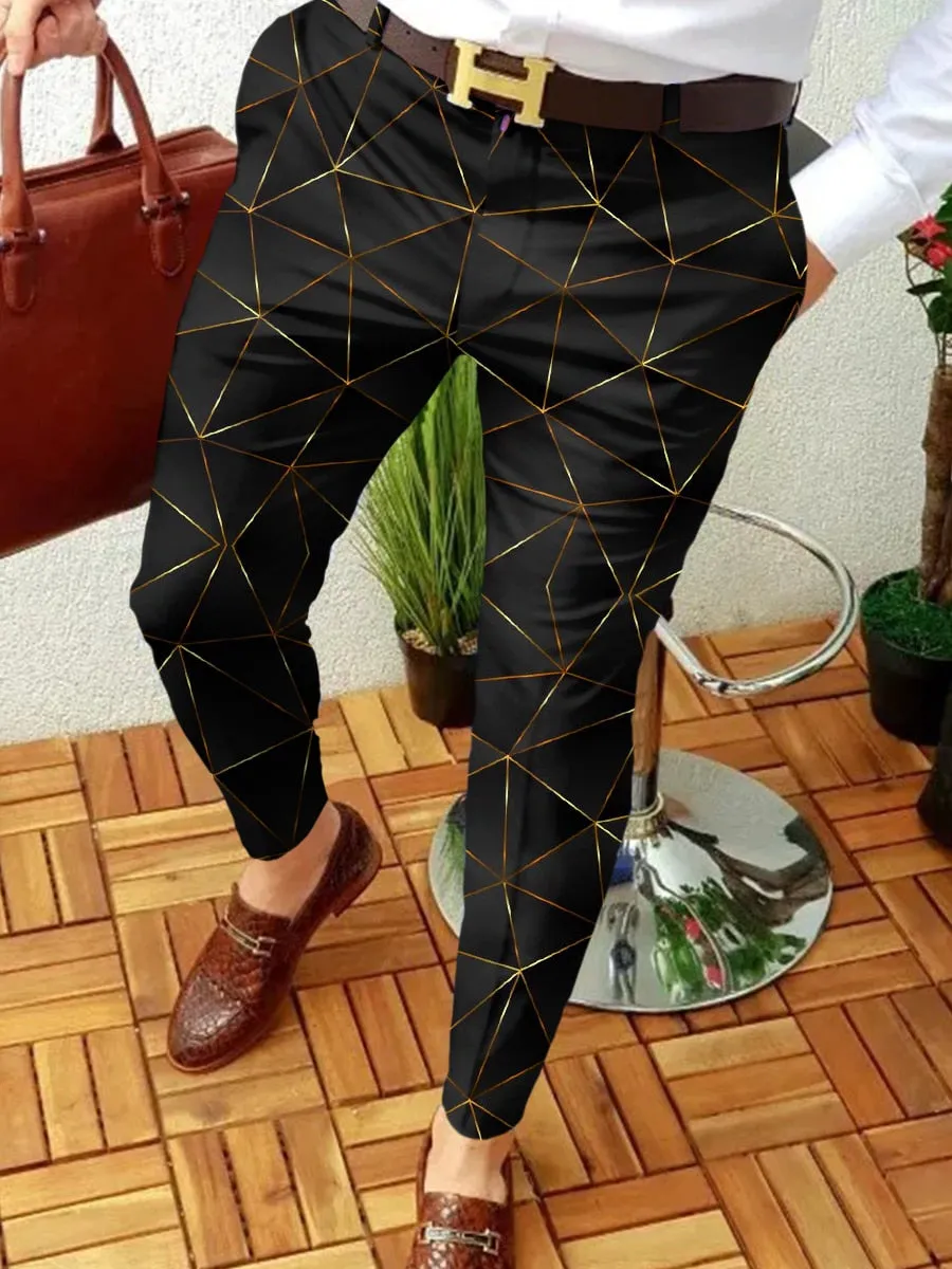 New Smart Casual Fashion Pants polka dot pattern Pants Thin Mid Waist Jogger Casual Trousers Suit Pants