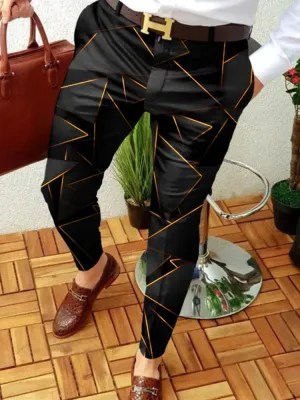 New Smart Casual Fashion Pants polka dot pattern Pants Thin Mid Waist Jogger Casual Trousers Suit Pants