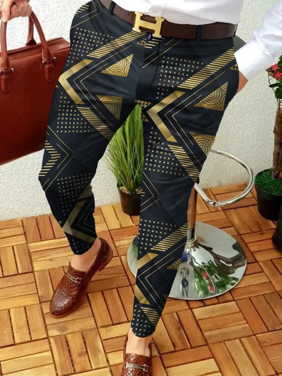 New Smart Casual Fashion Pants polka dot pattern Pants Thin Mid Waist Jogger Casual Trousers Suit Pants