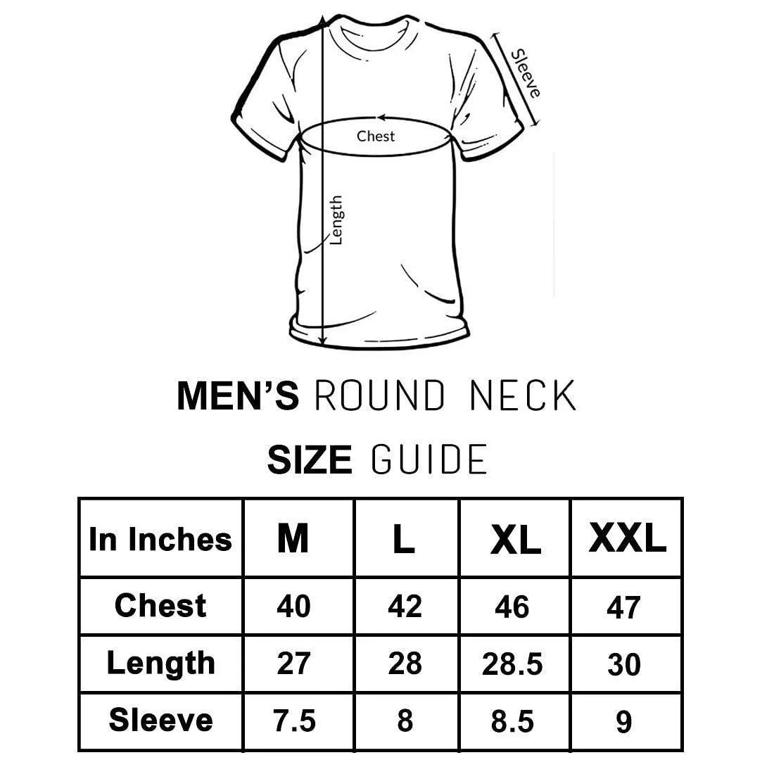 Nutcase Designer Round Neck Men's T-Shirt Wrinkle-Free Poly Cotton Tees - FK Style