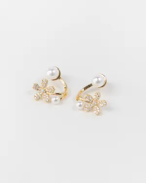 NYU NYU Sweet Pearl Flower Ear Jackets