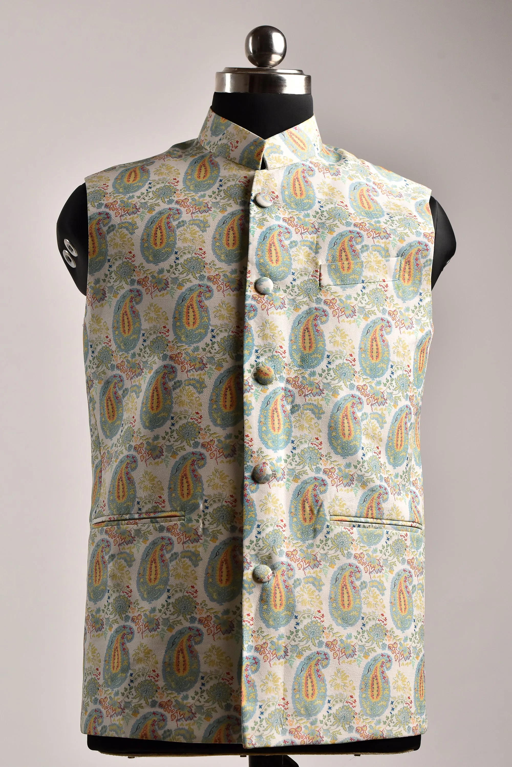 Paisley Cream White - Russian Silk - Bandi