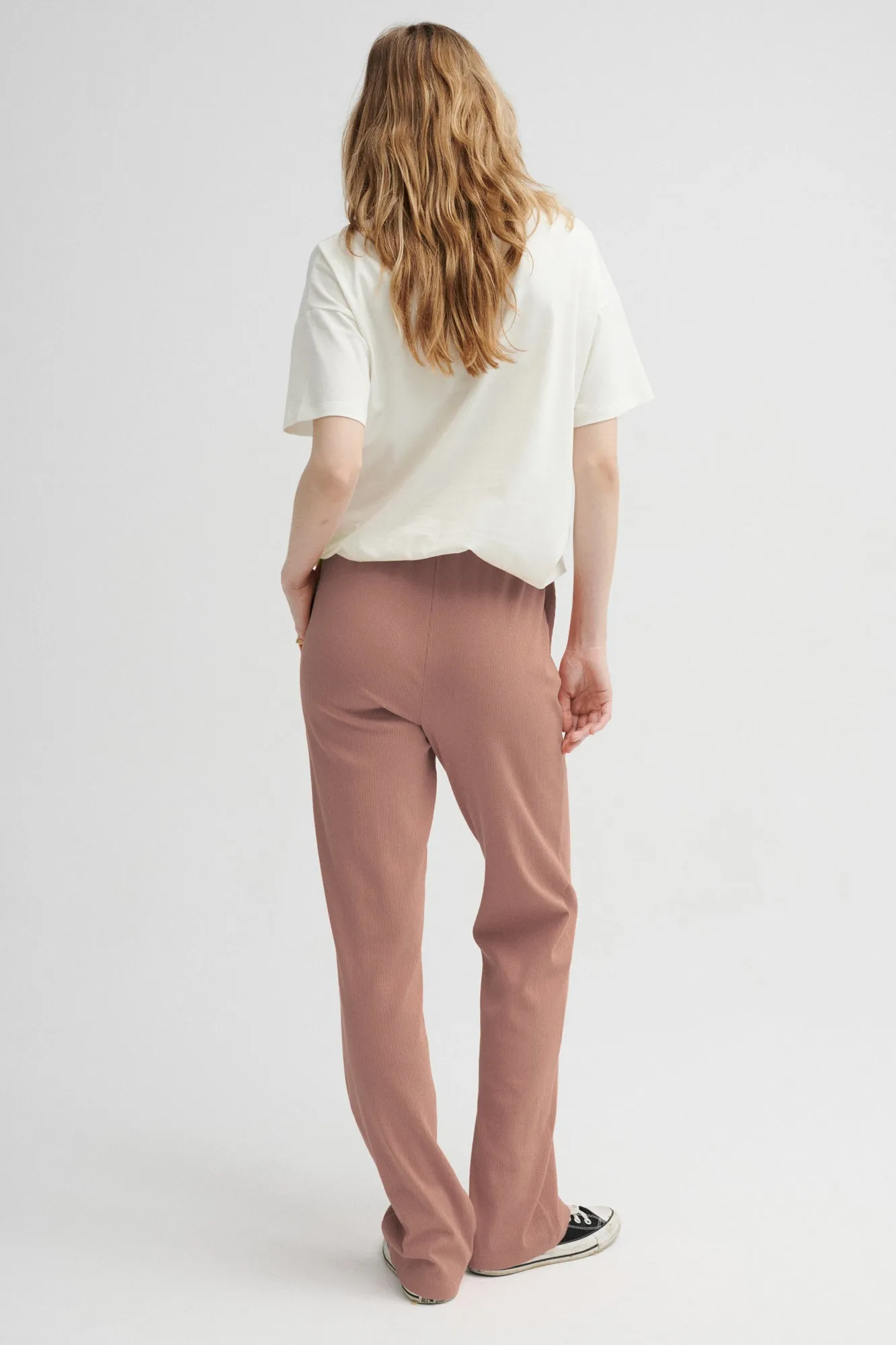 Pants in organic cotton  / 04 / 14 / coffee cream