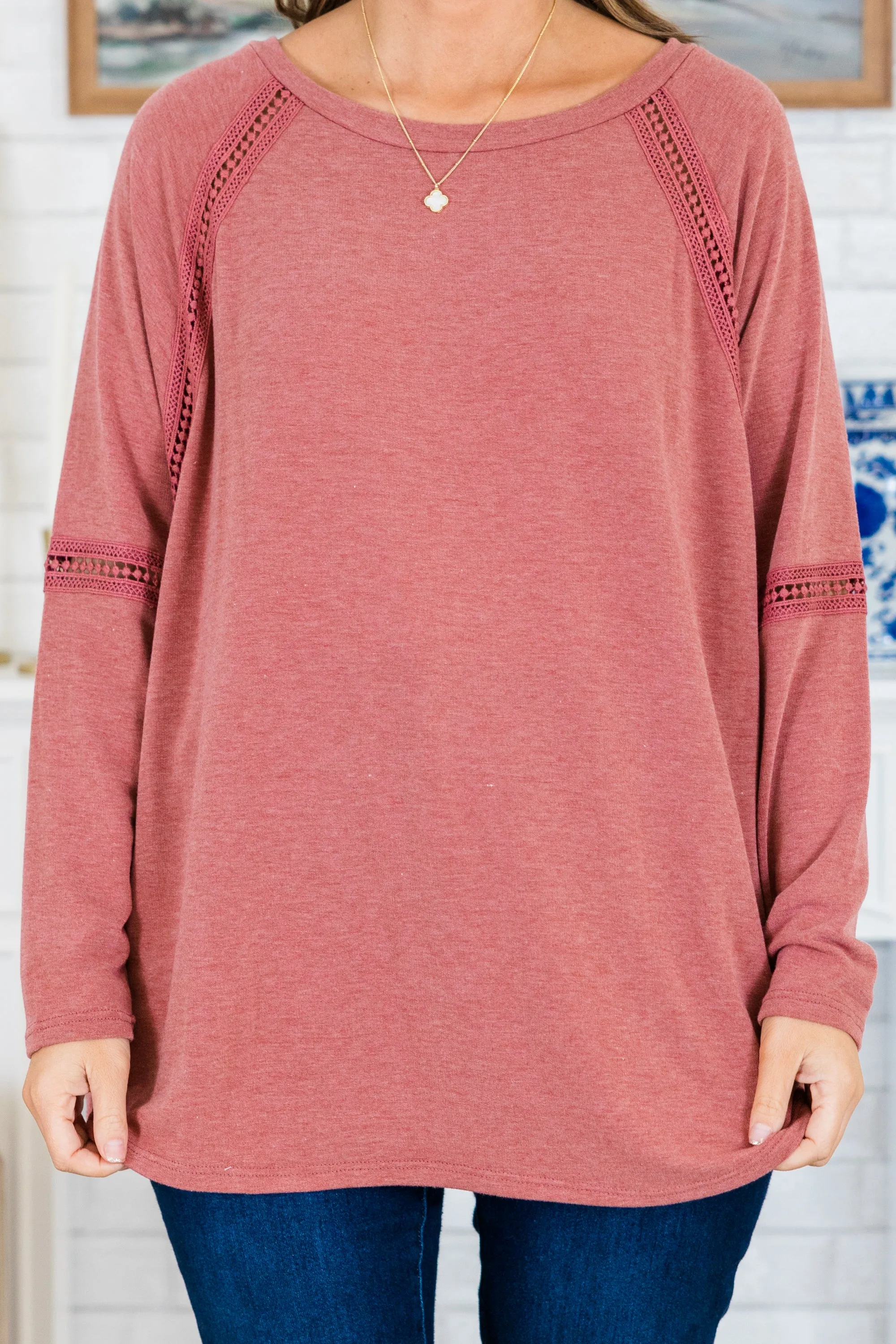 Remarkable Style Top, Marsala