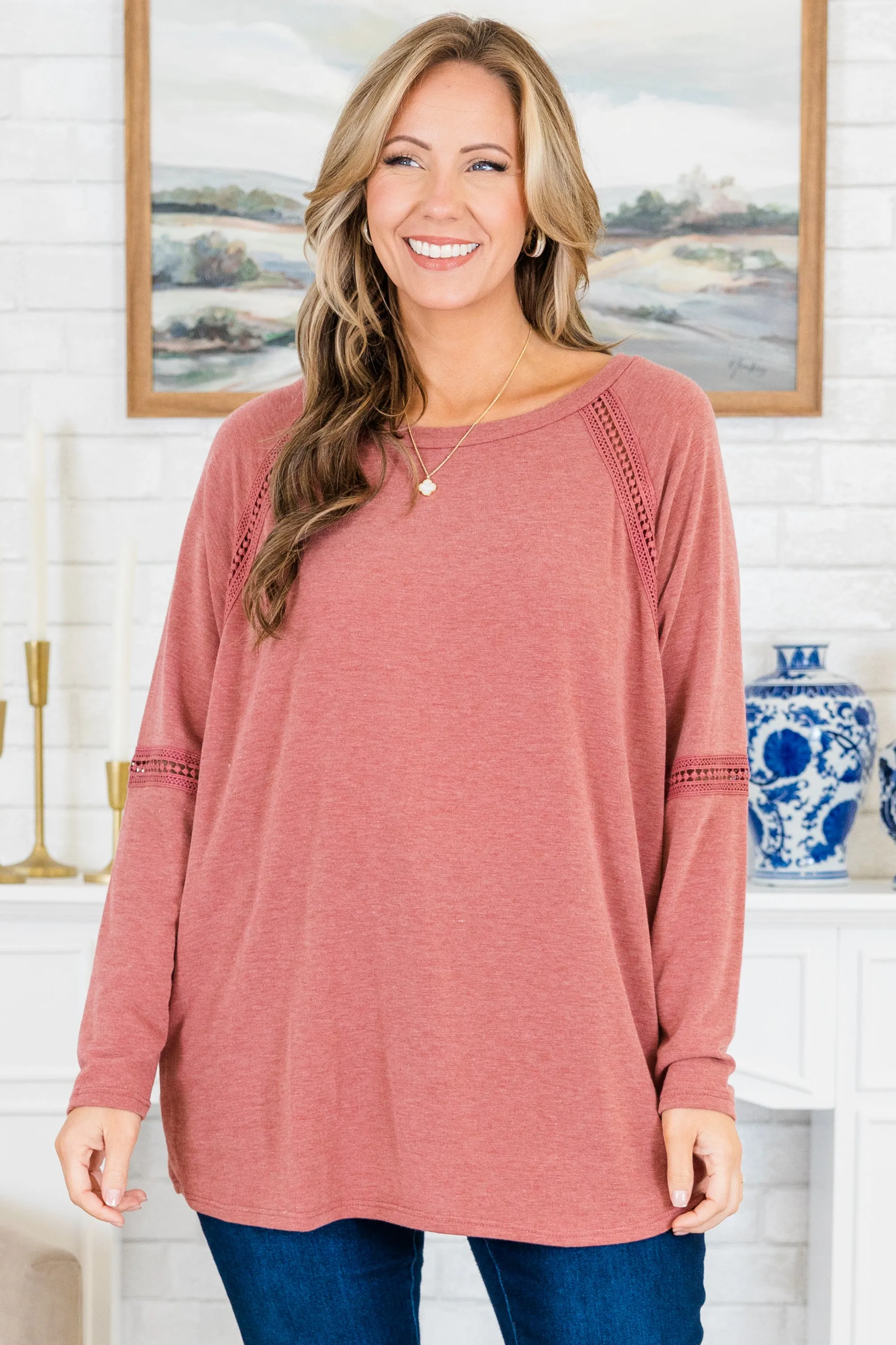 Remarkable Style Top, Marsala