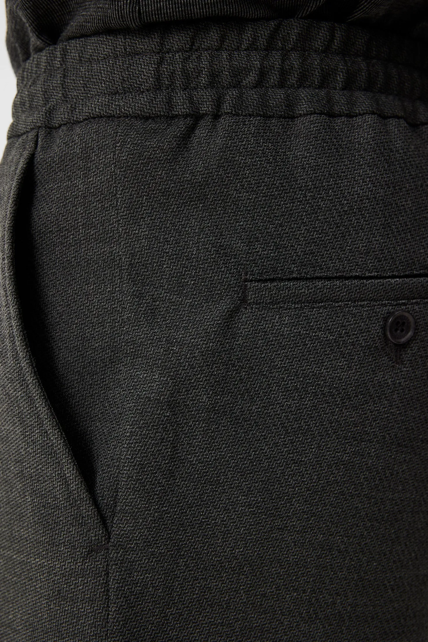 Sasha Structured 2 Tone Pants / Light Grey Melange