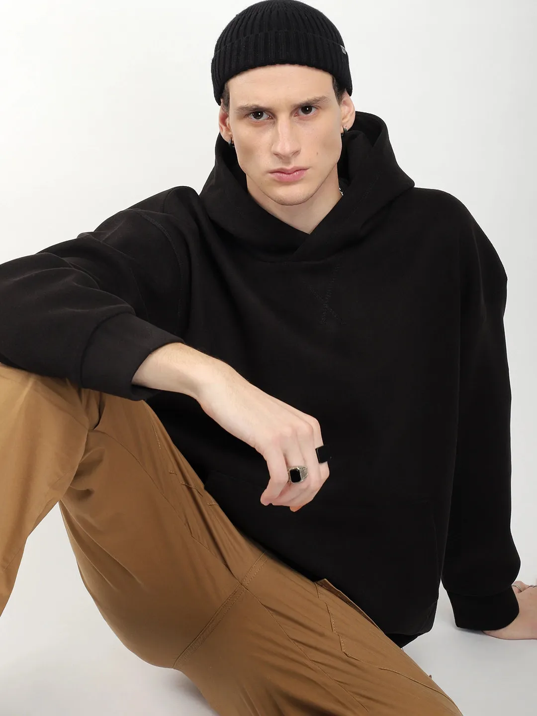 Savoy Streetwear Black Oversized Hoodie
