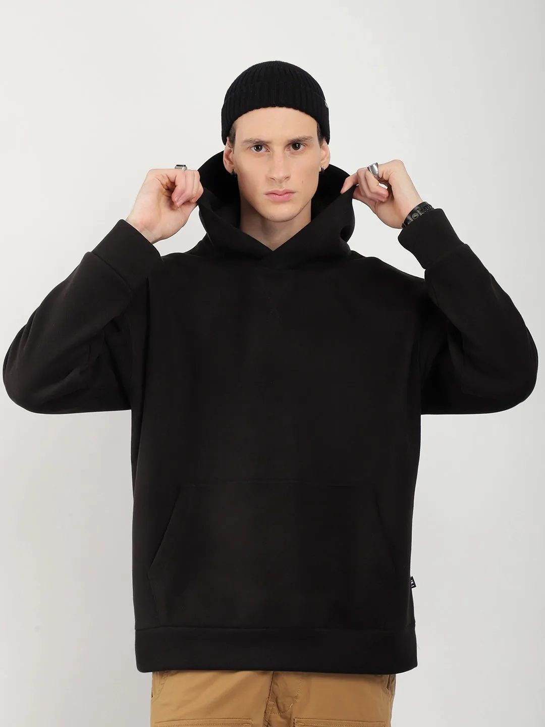 Savoy Streetwear Black Oversized Hoodie