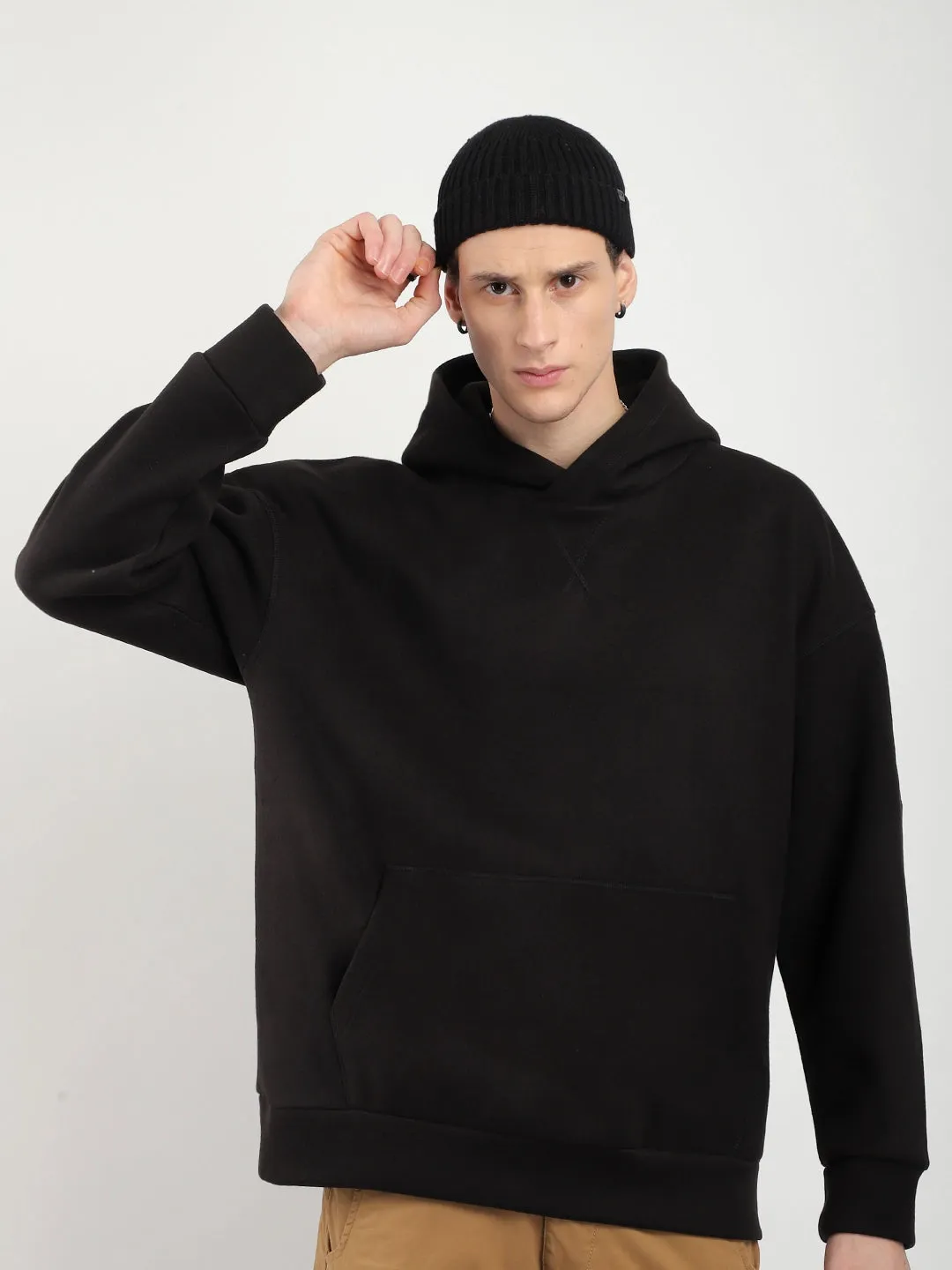 Savoy Streetwear Black Oversized Hoodie