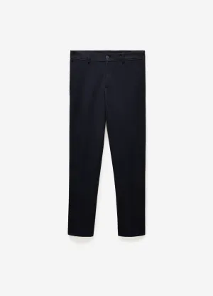 Slim Fit Knit Pants Navy Dark